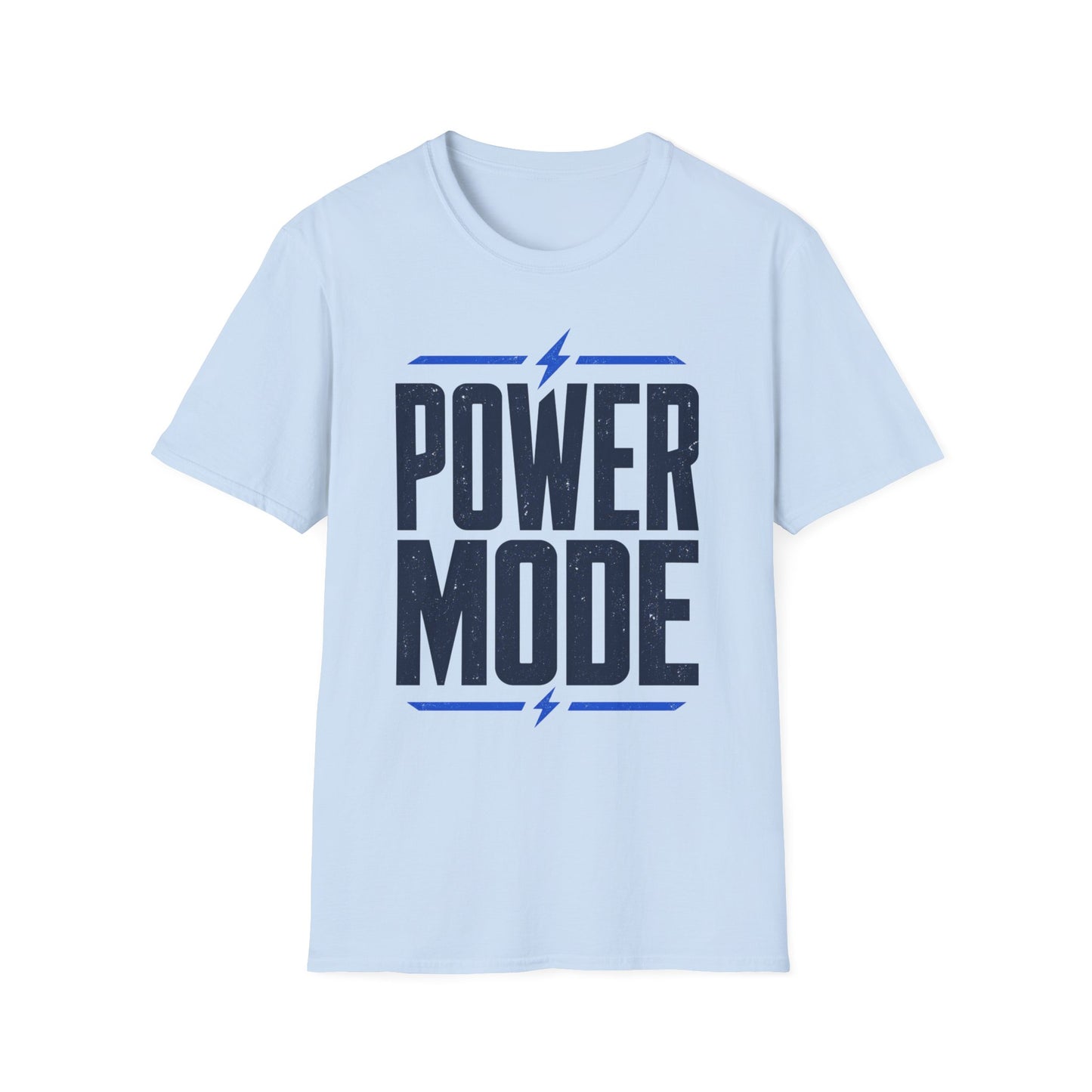 Power Mode T-Shirt | Energetic Graphic Tee with Lightning Bolt