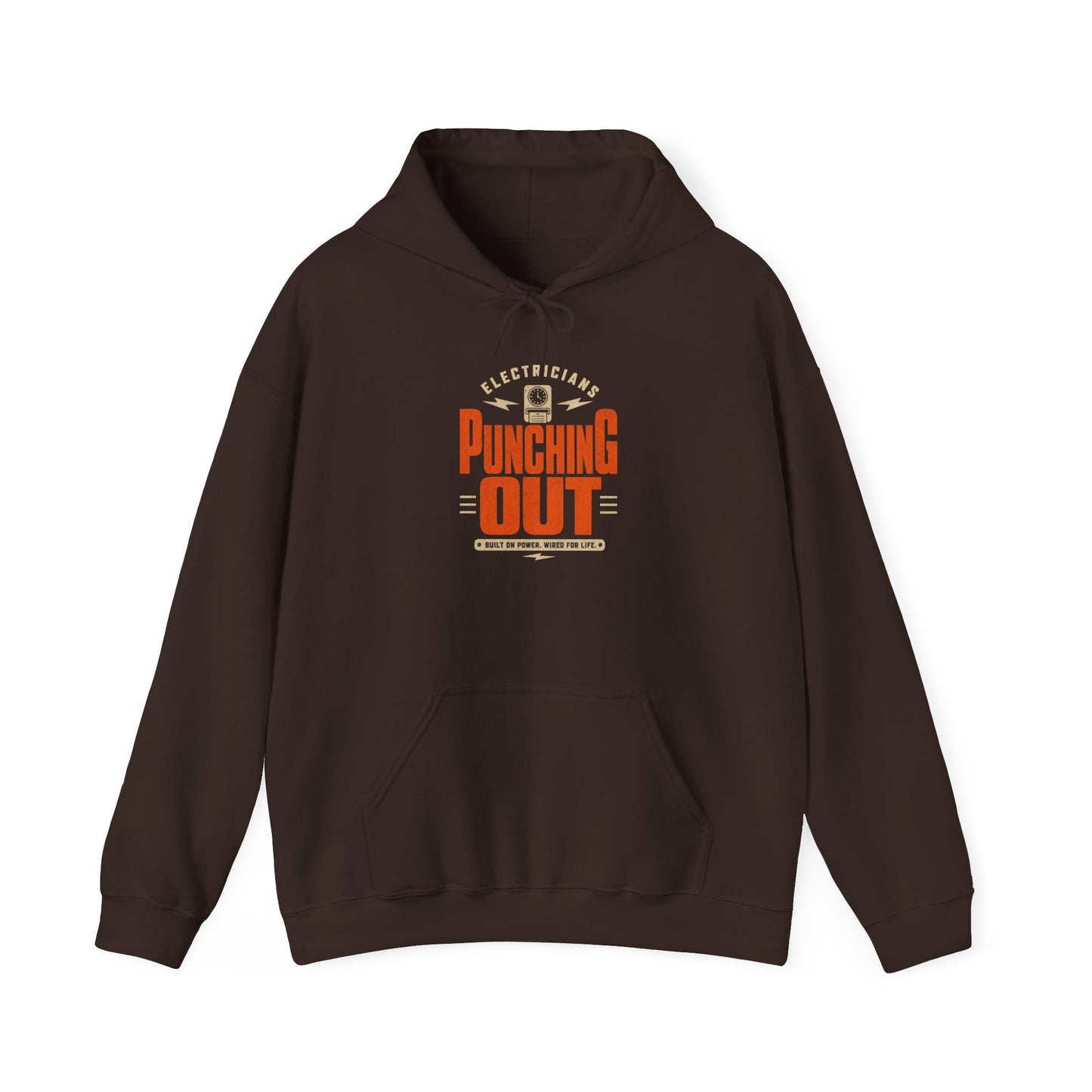 Electrician Hoodie  "Punching Out" Workwear Pullover
