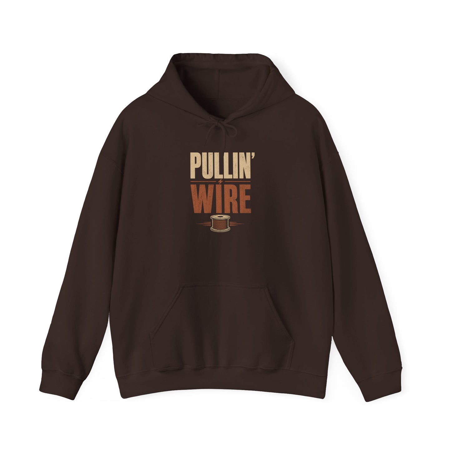 Pullin' Wire Hoodie  Electrical Tech Sweatshirt for Electricians & Linemen