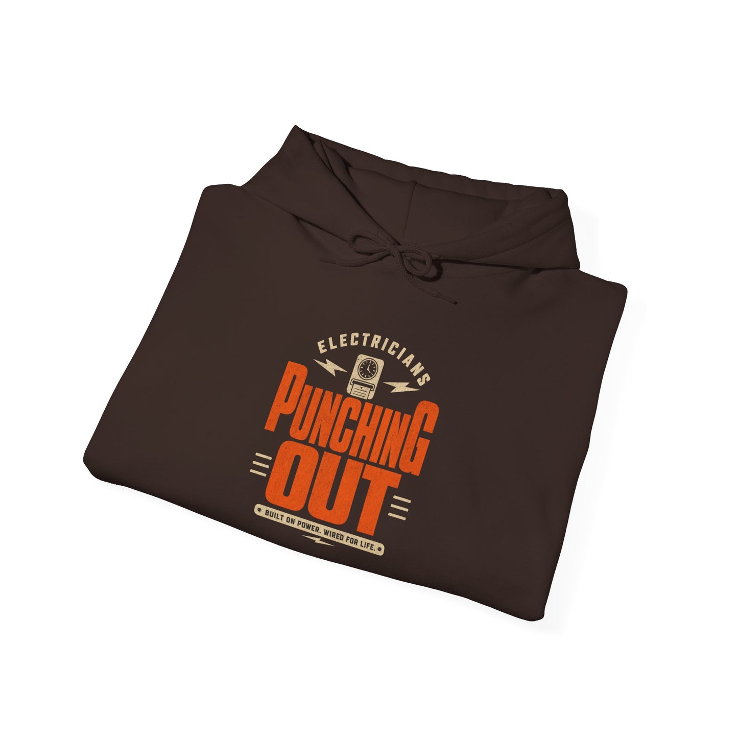 Electrician Hoodie  "Punching Out" Workwear Pullover