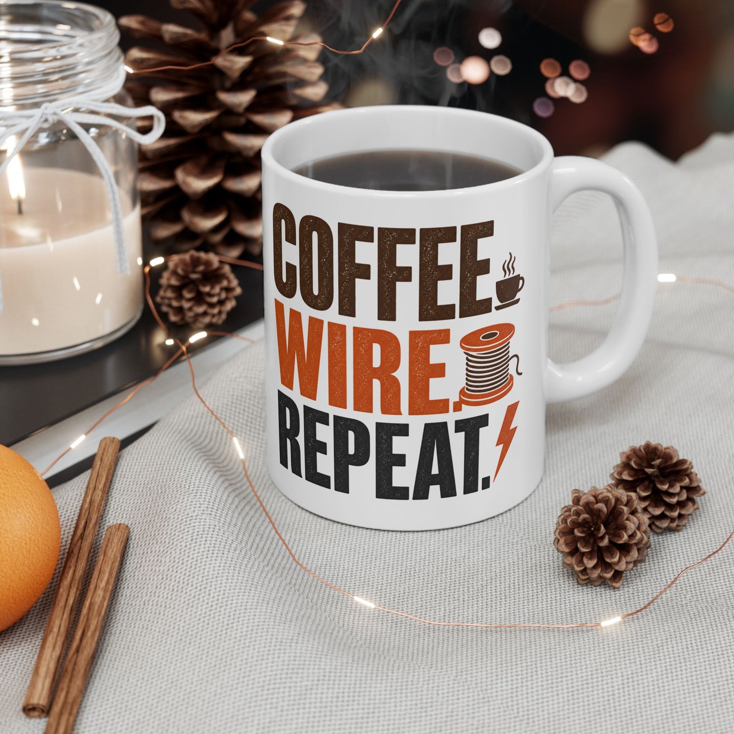 Coffee Wire Repair Mug | Funny Electrician Coffee Cup