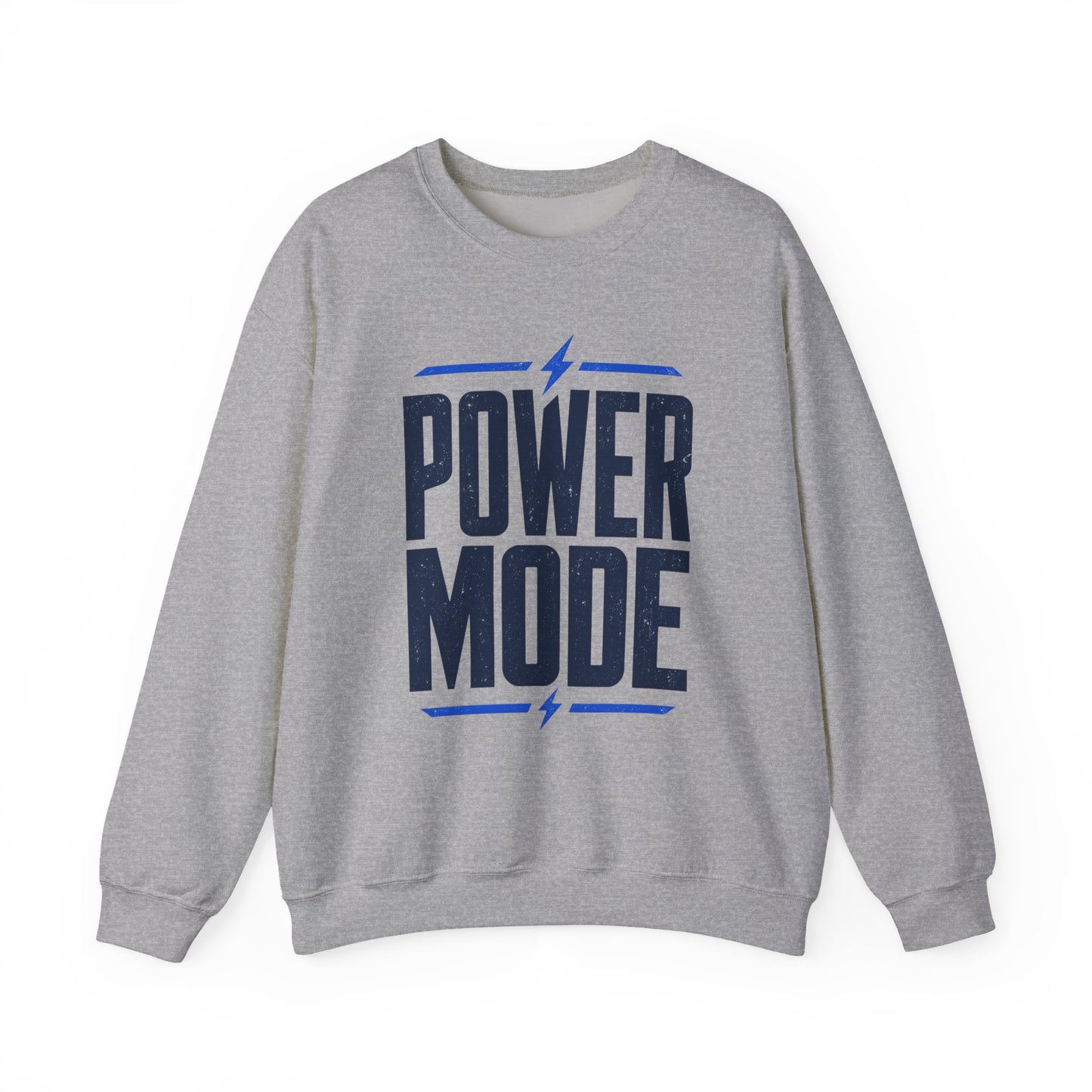 Power Mode Sweatshirt | Bold Graphic Crewneck for Gamers & Fitness Fans