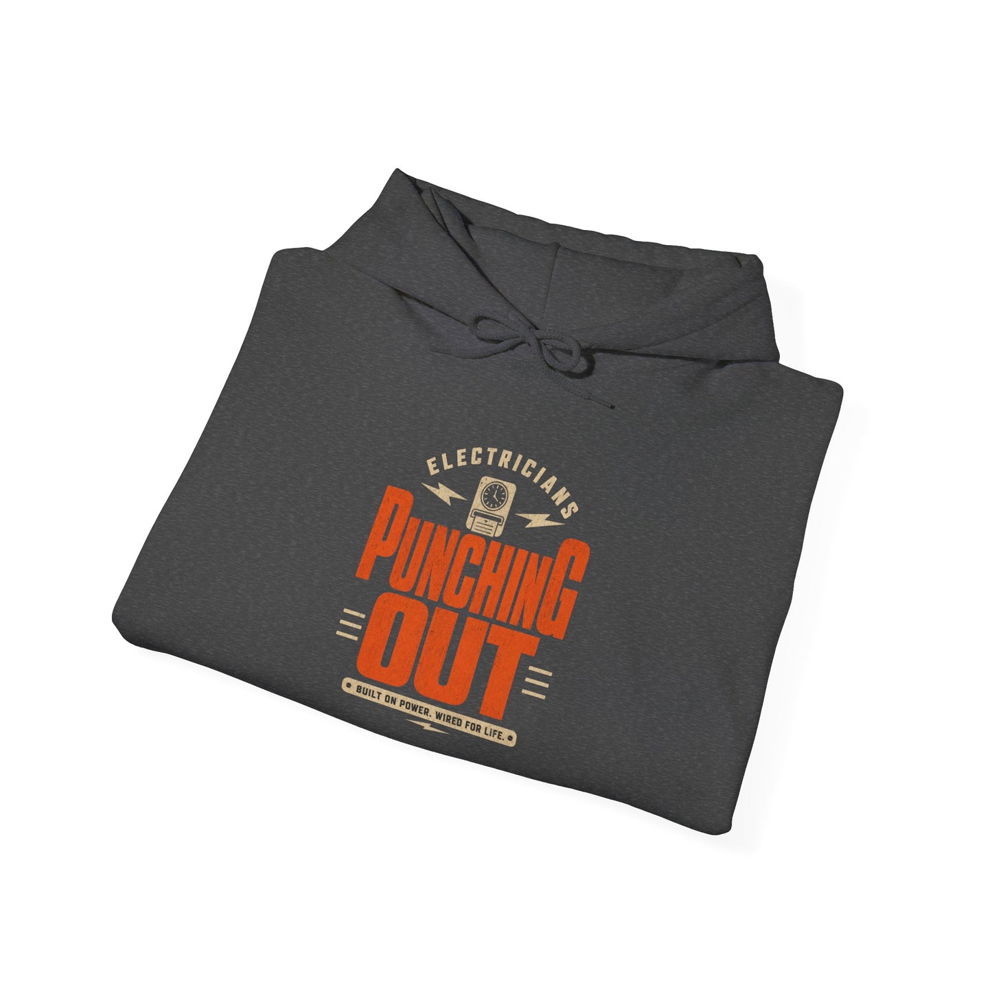 Electrician Hoodie  "Punching Out" Workwear Pullover