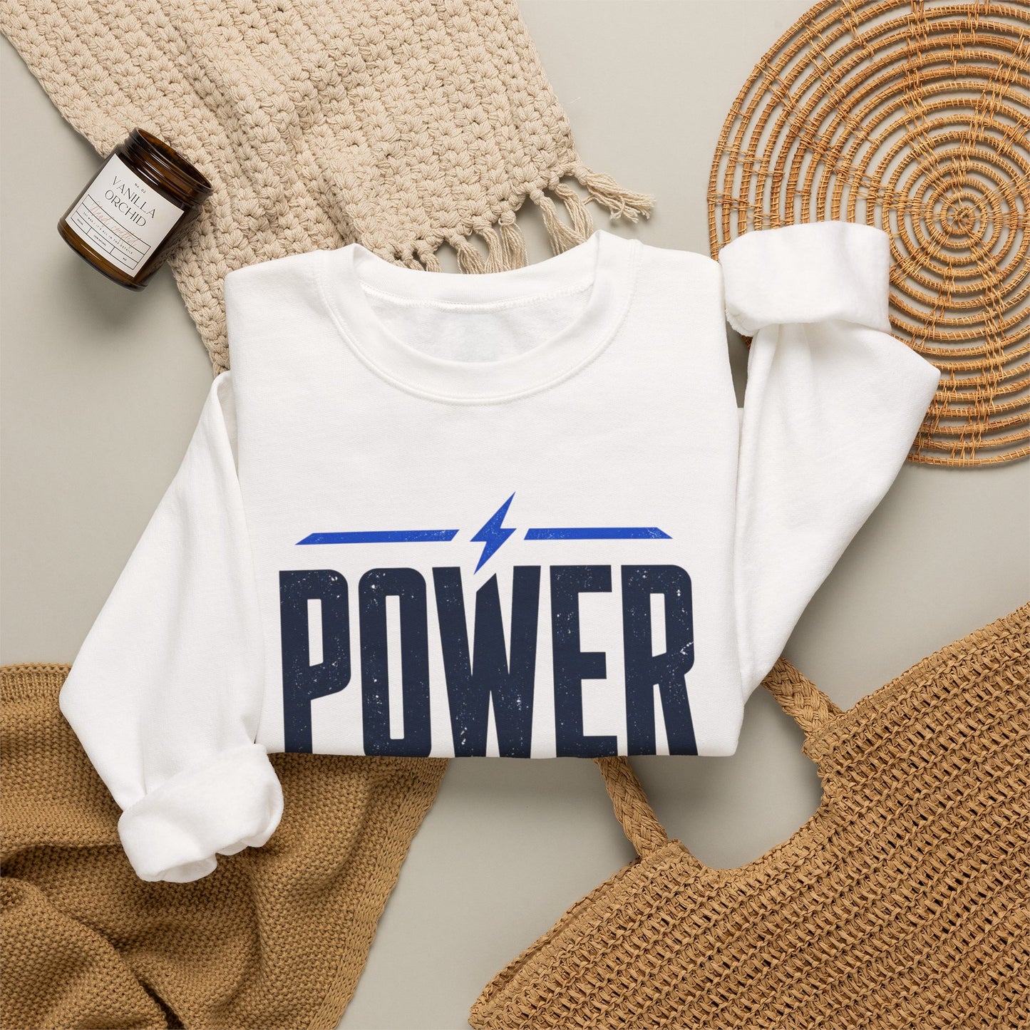 Power Mode Sweatshirt | Bold Graphic Crewneck for Gamers & Fitness Fans