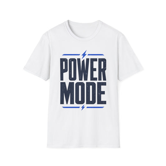 Power Mode T-Shirt | Energetic Graphic Tee with Lightning Bolt