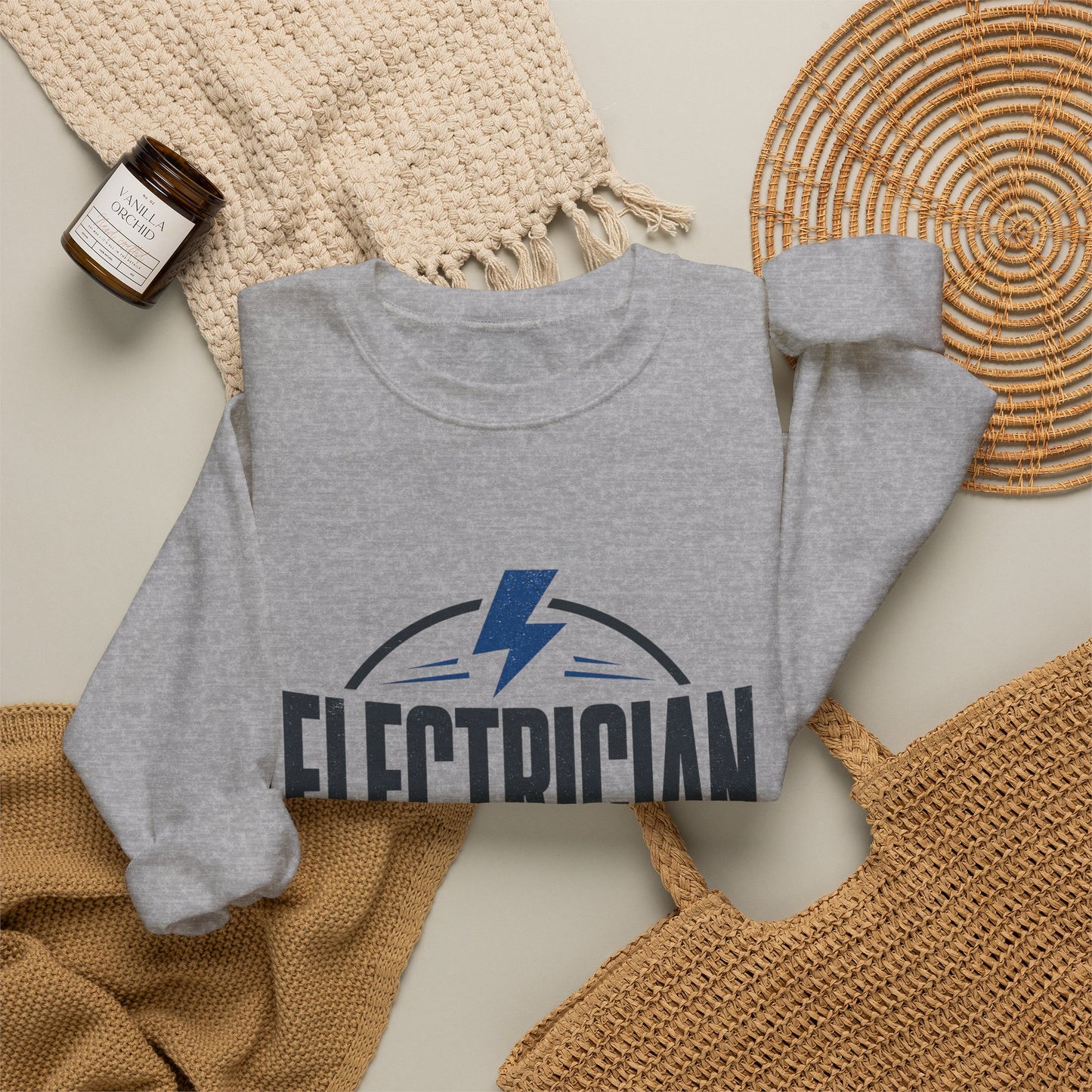 Electrician Crewneck Sweatshirt "Problem Solver by Trade" Workwear Pullover