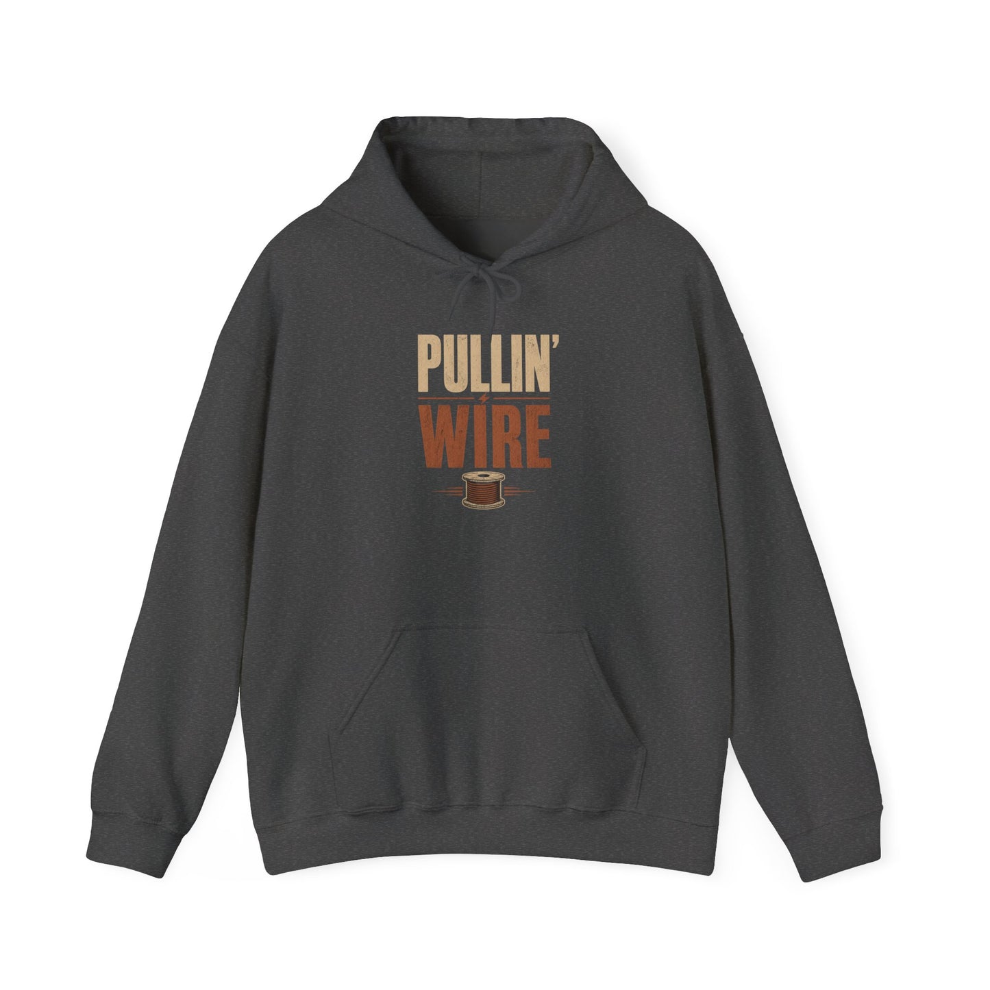 Pullin' Wire Hoodie  Electrical Tech Sweatshirt for Electricians & Linemen