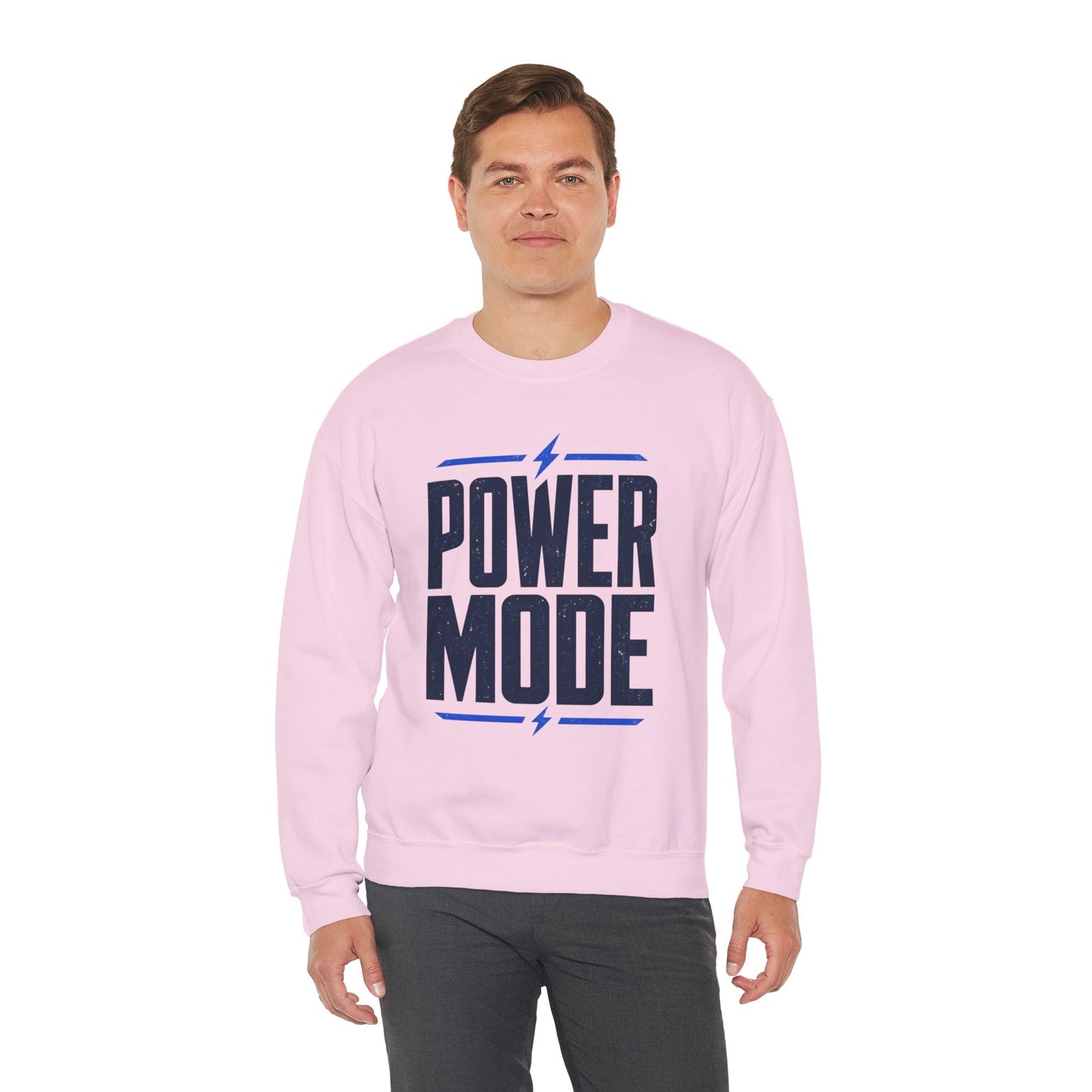 Power Mode Sweatshirt | Bold Graphic Crewneck for Gamers & Fitness Fans