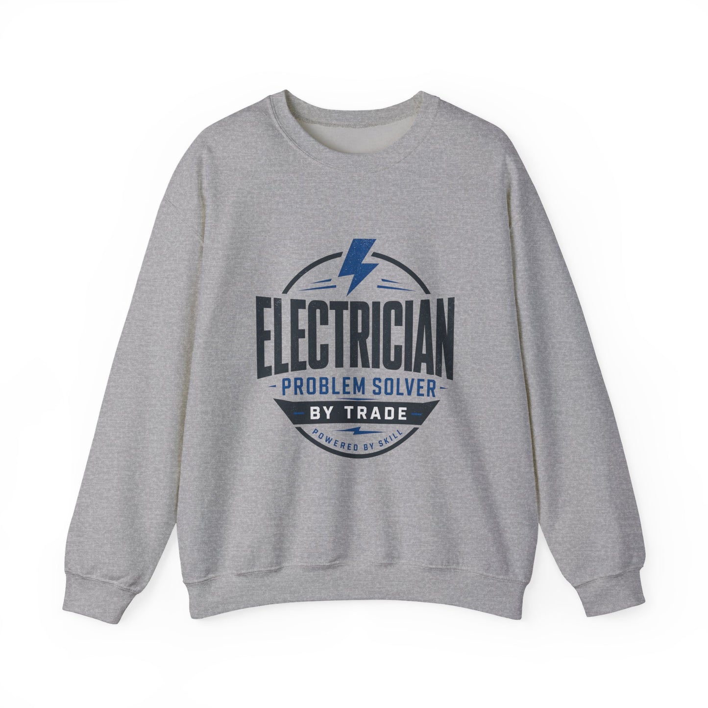 Electrician Crewneck Sweatshirt "Problem Solver by Trade" Workwear Pullover