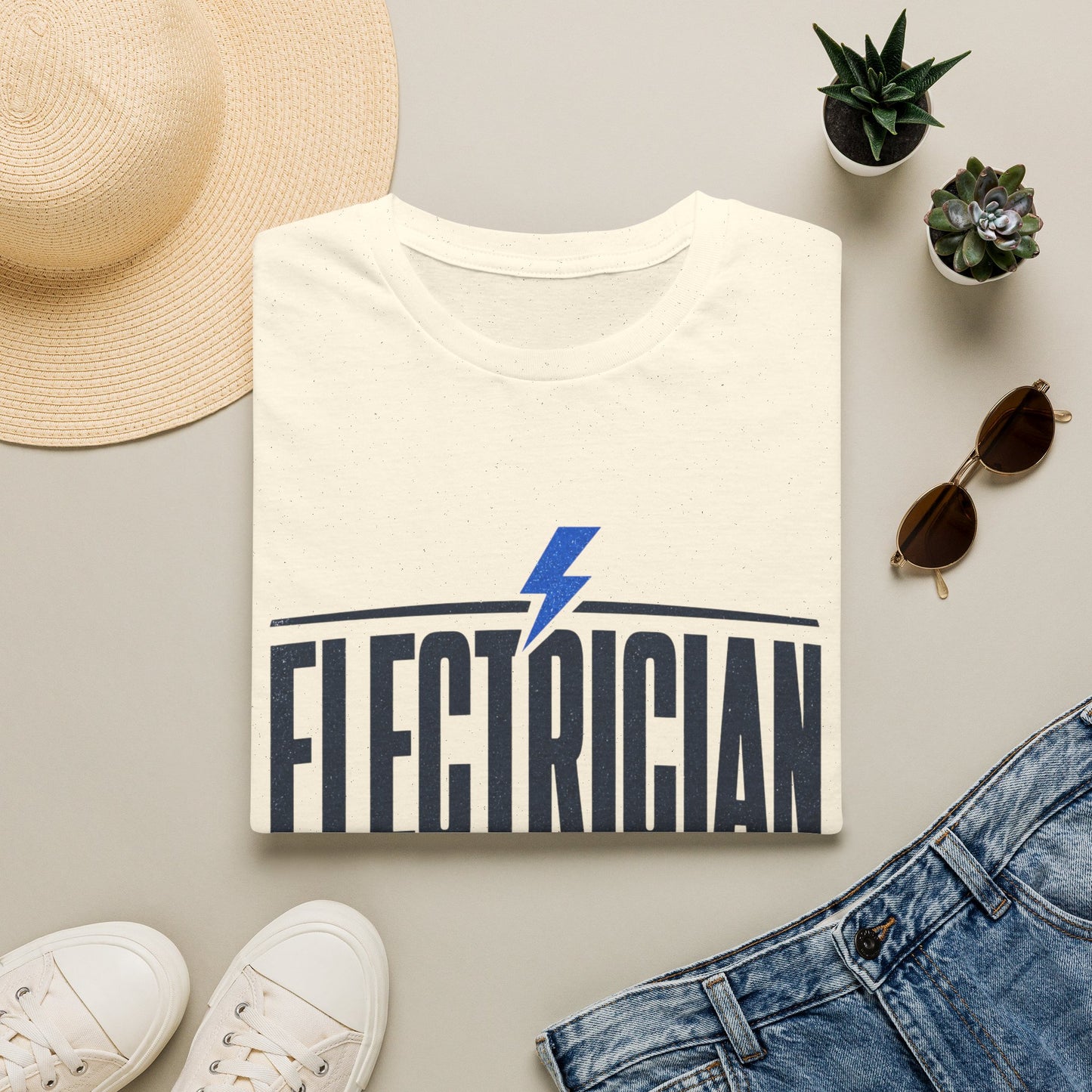 Electrician T-Shirt — "Because Genius Isn’t An Official Job Title" Graphic Tee
