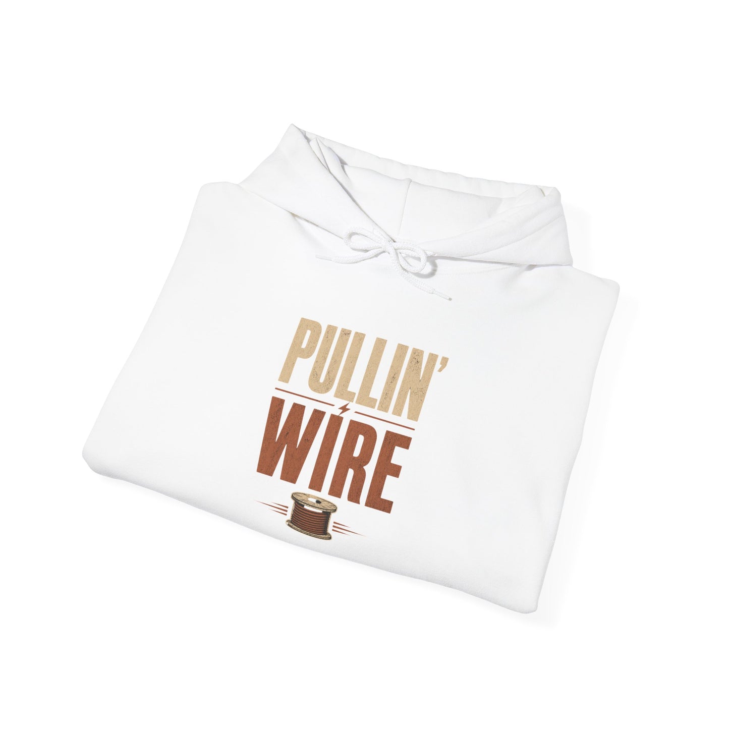 Pullin' Wire Hoodie  Electrical Tech Sweatshirt for Electricians & Linemen