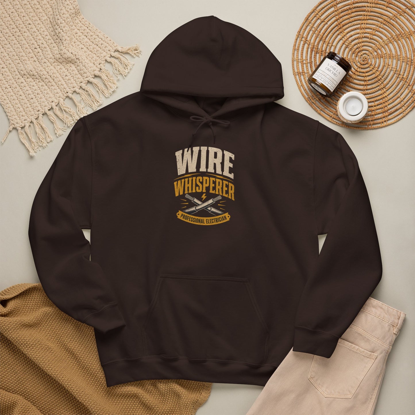 Wire Whisperer Hoodie - Electrician Crew Sweatshirt
