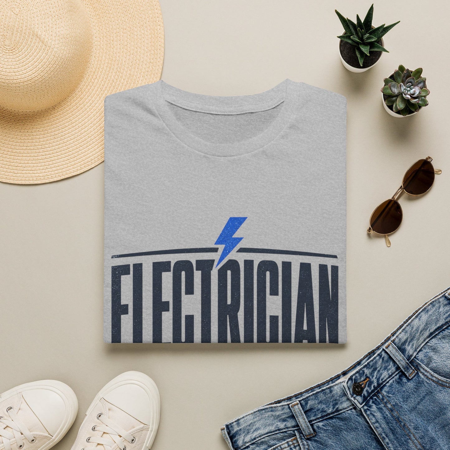 Electrician T-Shirt — "Because Genius Isn’t An Official Job Title" Graphic Tee