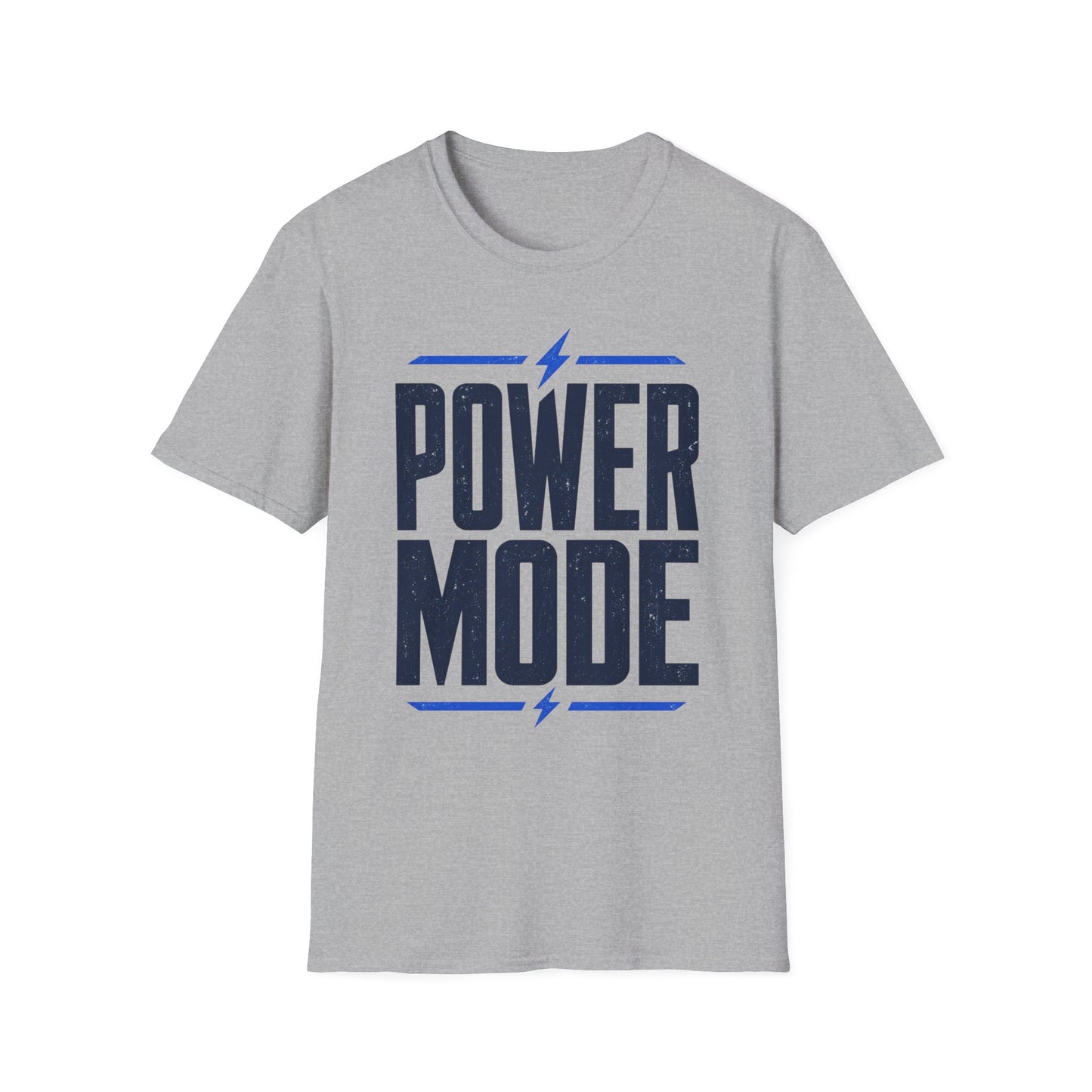 Power Mode T-Shirt | Energetic Graphic Tee with Lightning Bolt