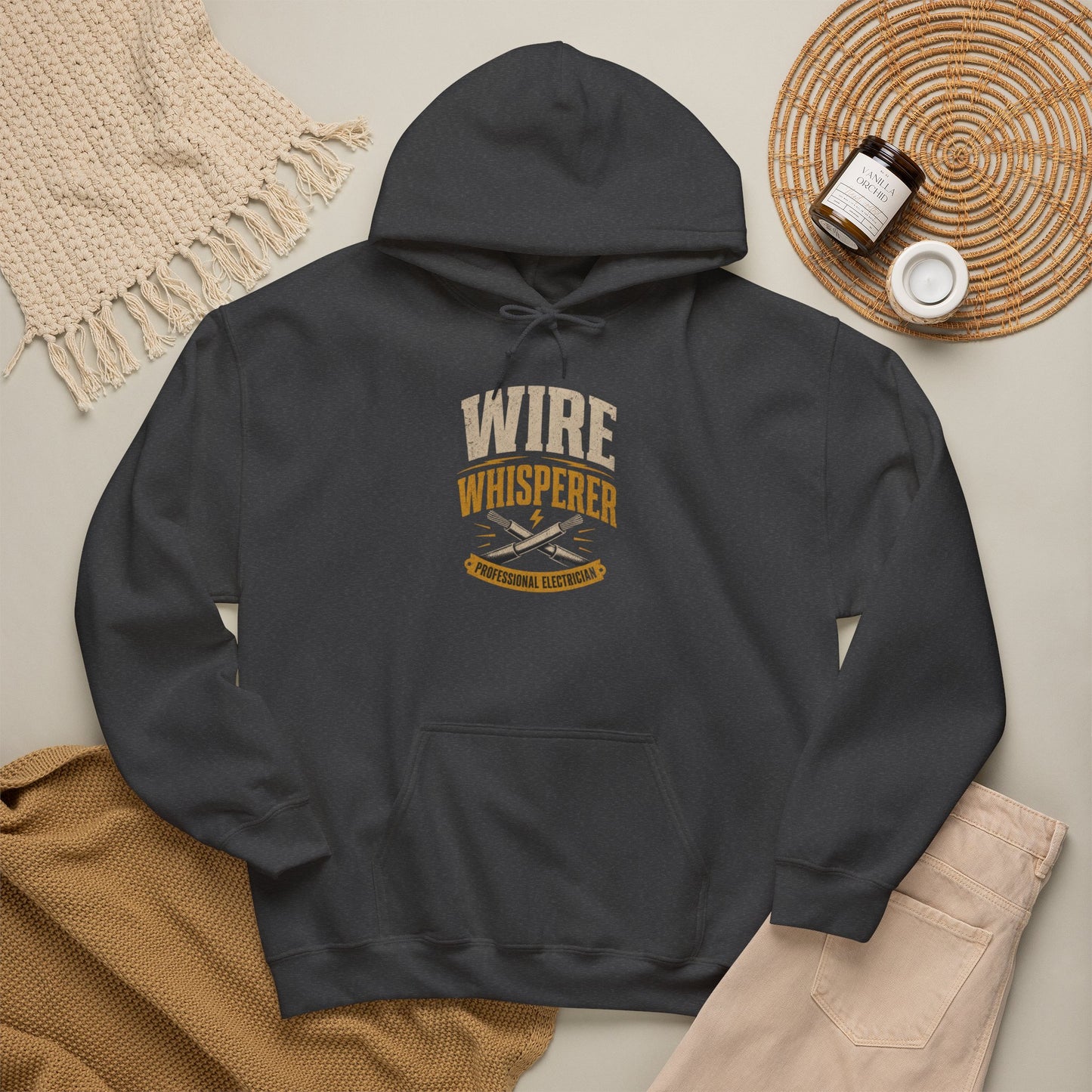 Wire Whisperer Hoodie - Electrician Crew Sweatshirt