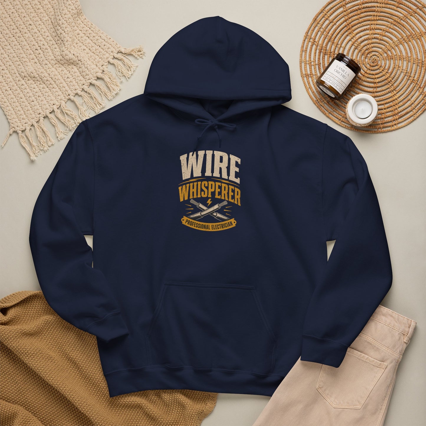 Wire Whisperer Hoodie - Electrician Crew Sweatshirt