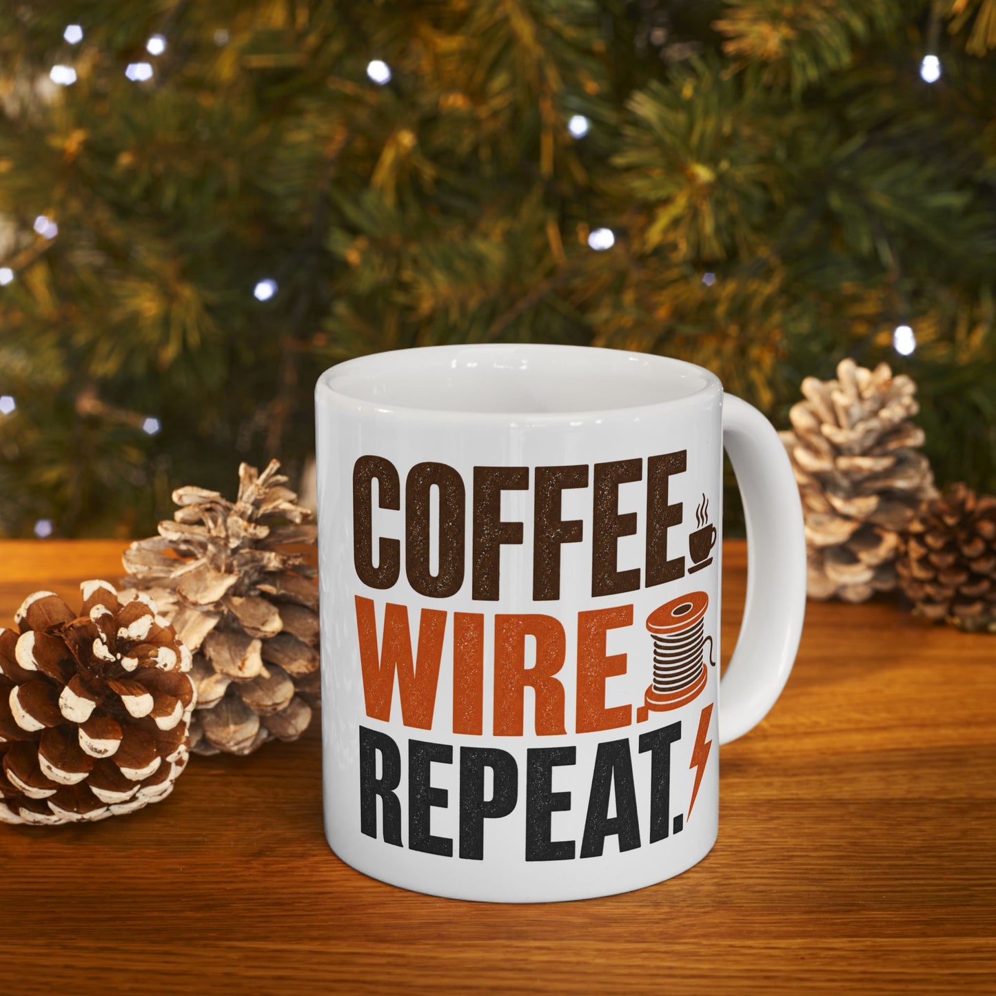 Coffee Wire Repair Mug | Funny Electrician Coffee Cup