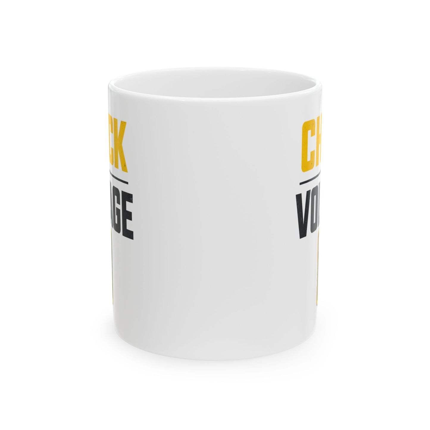 Vote Coffee Mug – 'Check Your Vote' Bold Political Ceramic Mug (11oz, 15oz)