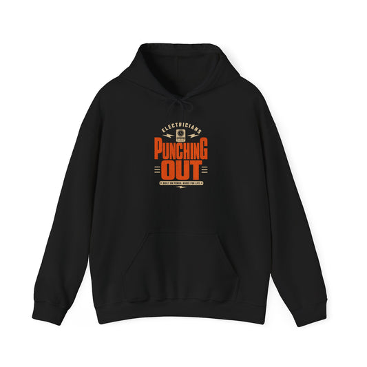 Electrician Hoodie  "Punching Out" Workwear Pullover