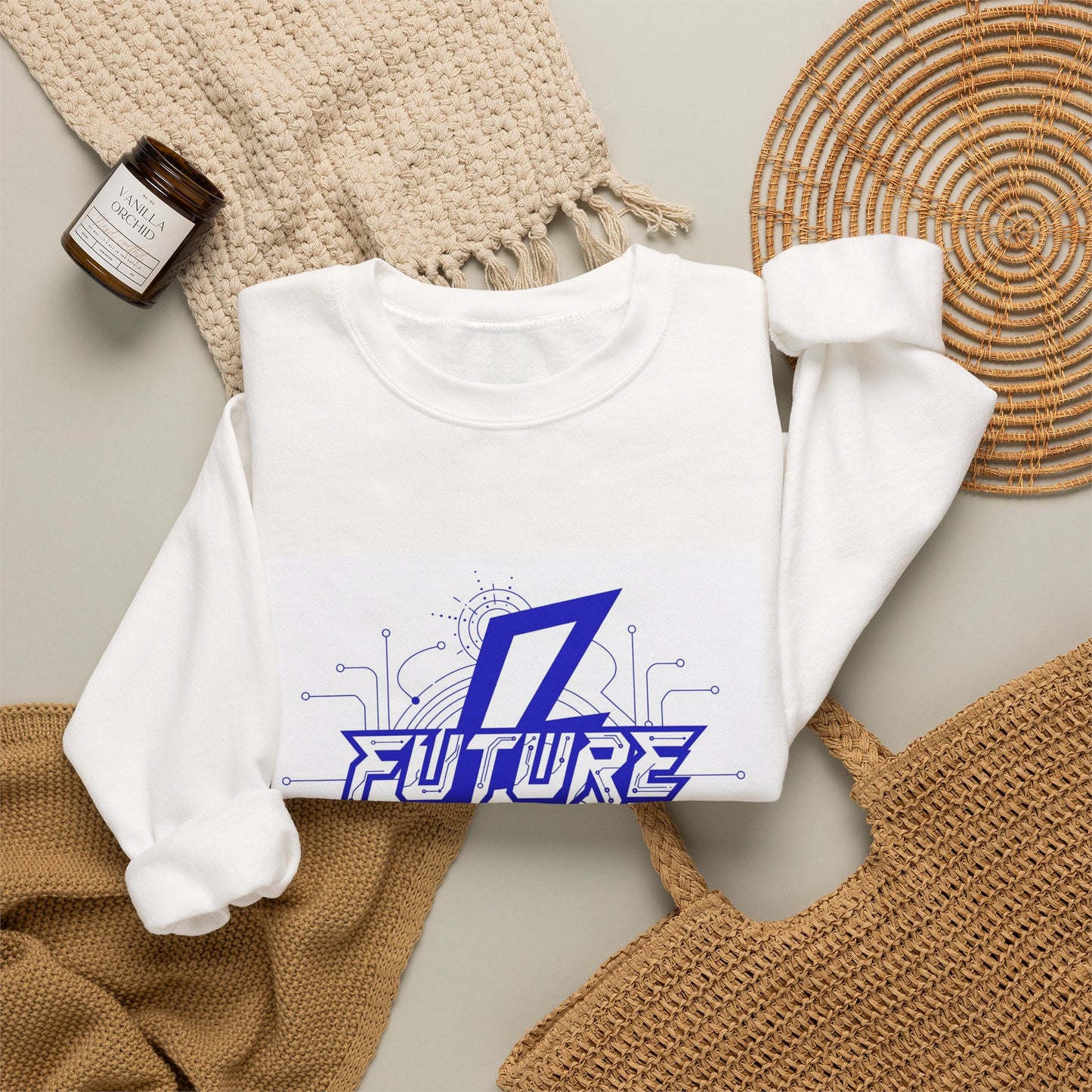 Future Electrician Crewneck Sweatshirt | Lightning Bolt Tech Design