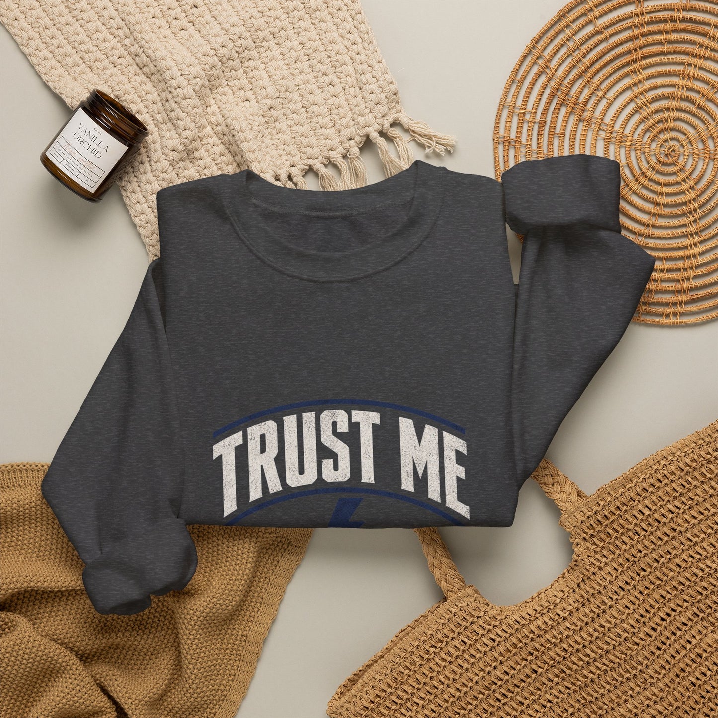 Electrician Sweatshirt "Trust Me I'm An Electrician" Crewneck