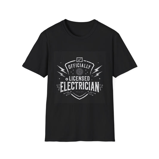 Officially Licensed Electrician T-Shirt | Vintage Tradesman Tee