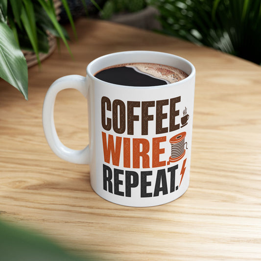 Coffee Wire Repair Mug | Funny Electrician Coffee Cup