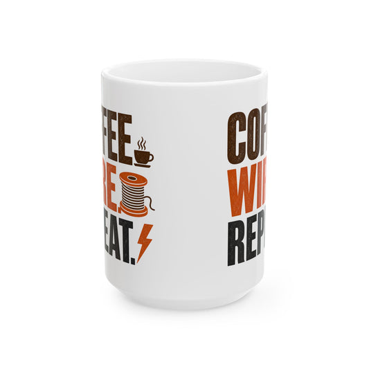 Coffee Wire Repair Mug | Funny Electrician Coffee Cup