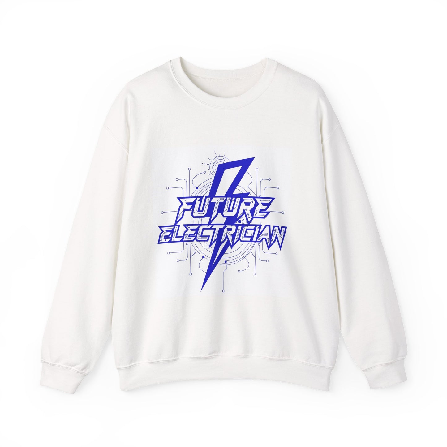 Future Electrician Crewneck Sweatshirt | Lightning Bolt Tech Design