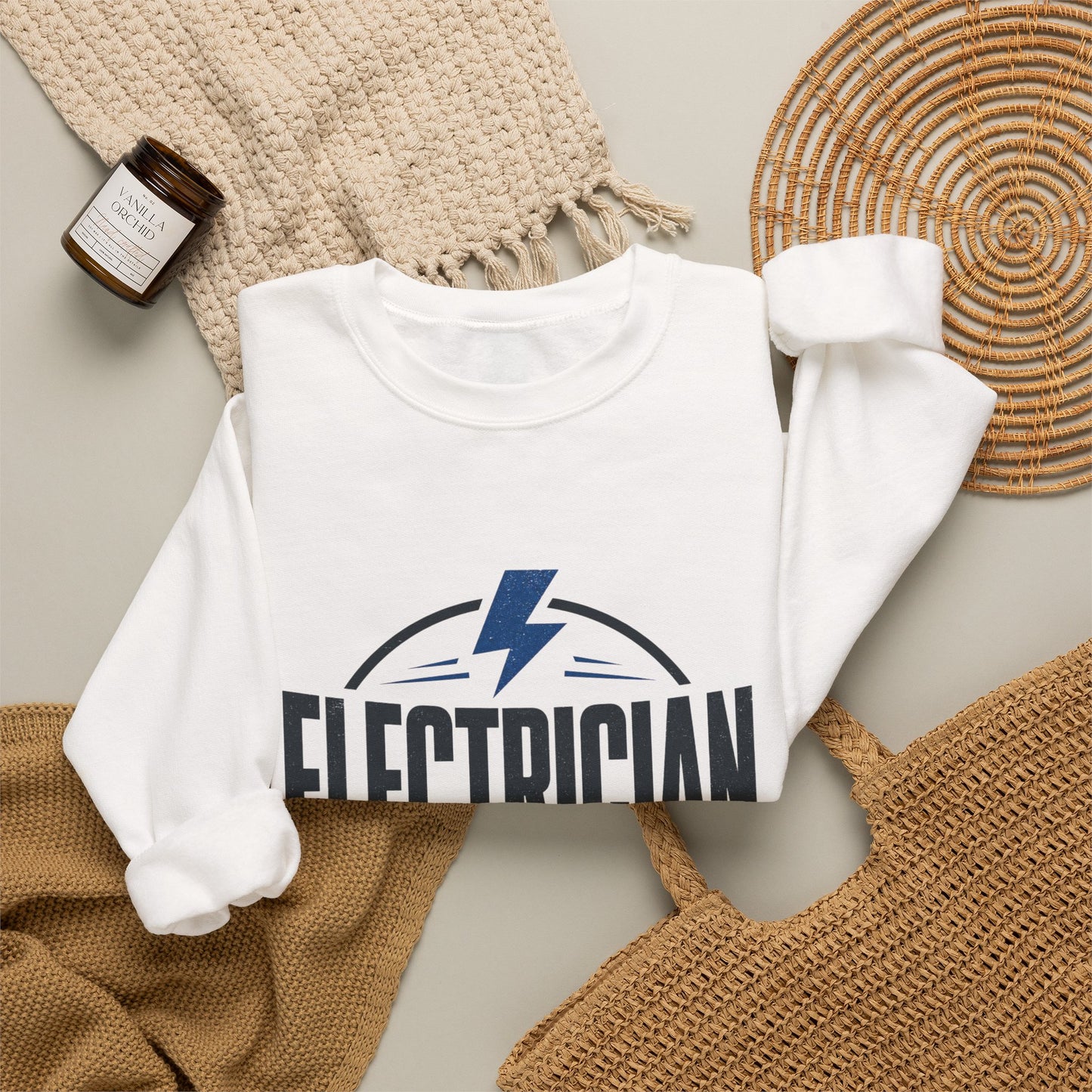 Electrician Crewneck Sweatshirt "Problem Solver by Trade" Workwear Pullover