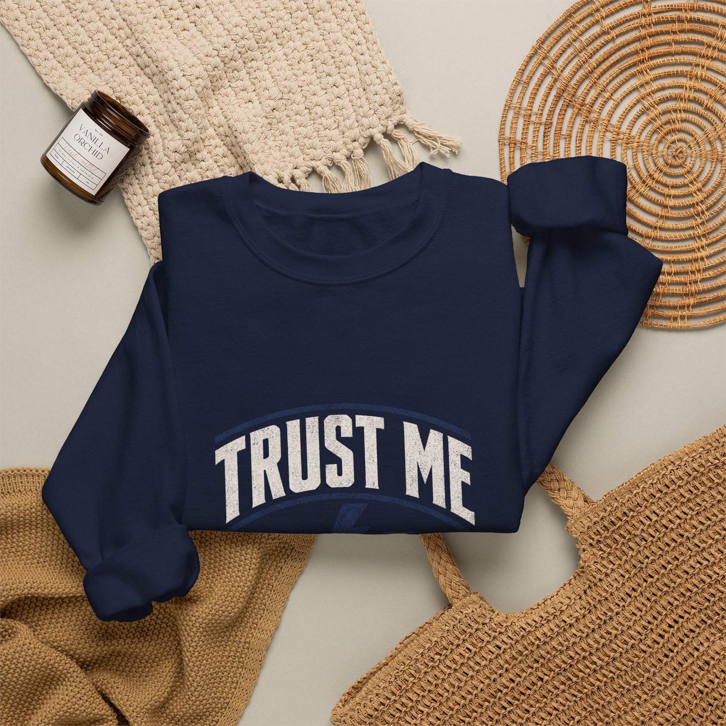Electrician Sweatshirt "Trust Me I'm An Electrician" Crewneck