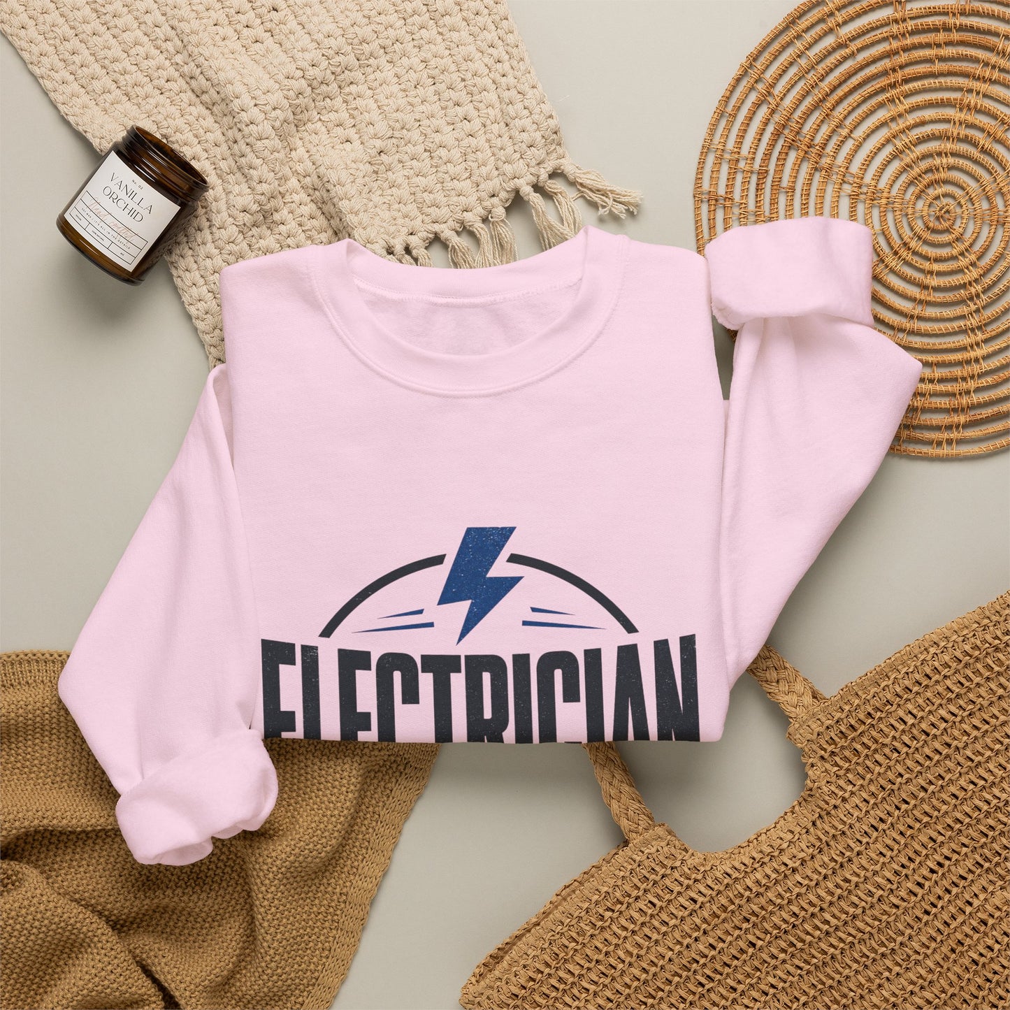 Electrician Crewneck Sweatshirt "Problem Solver by Trade" Workwear Pullover
