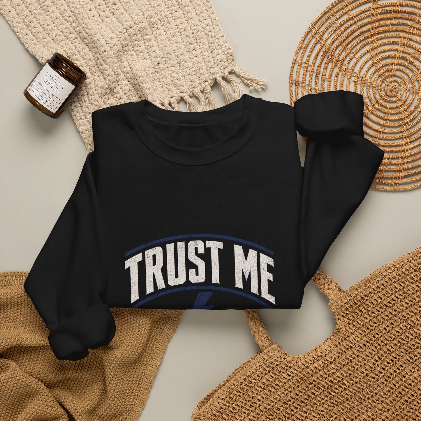 Electrician Sweatshirt "Trust Me I'm An Electrician" Crewneck