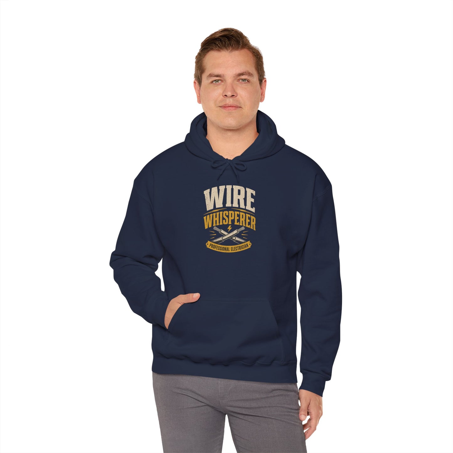 Wire Whisperer Hoodie - Electrician Crew Sweatshirt