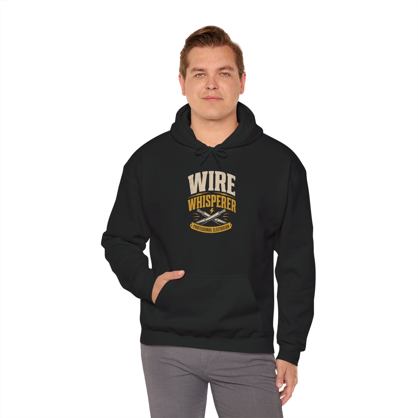 Wire Whisperer Hoodie - Electrician Crew Sweatshirt