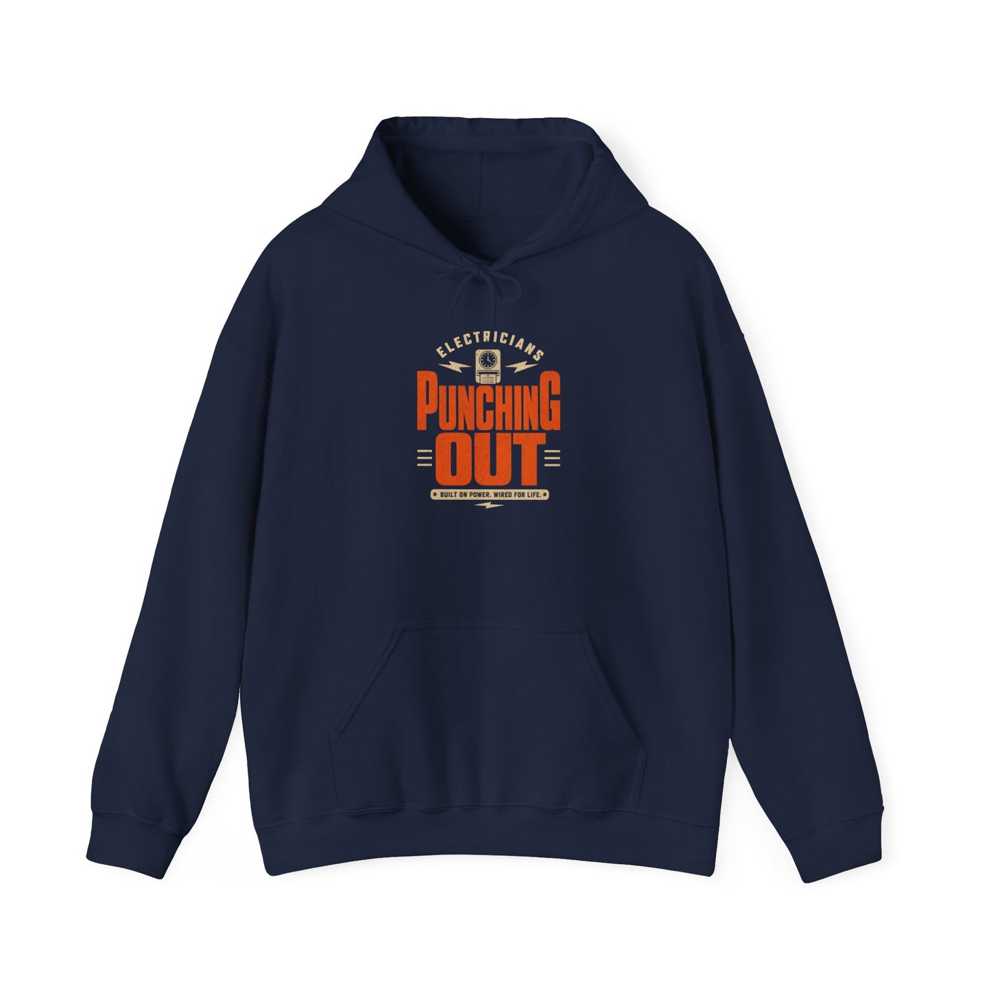 Electrician Hoodie  "Punching Out" Workwear Pullover