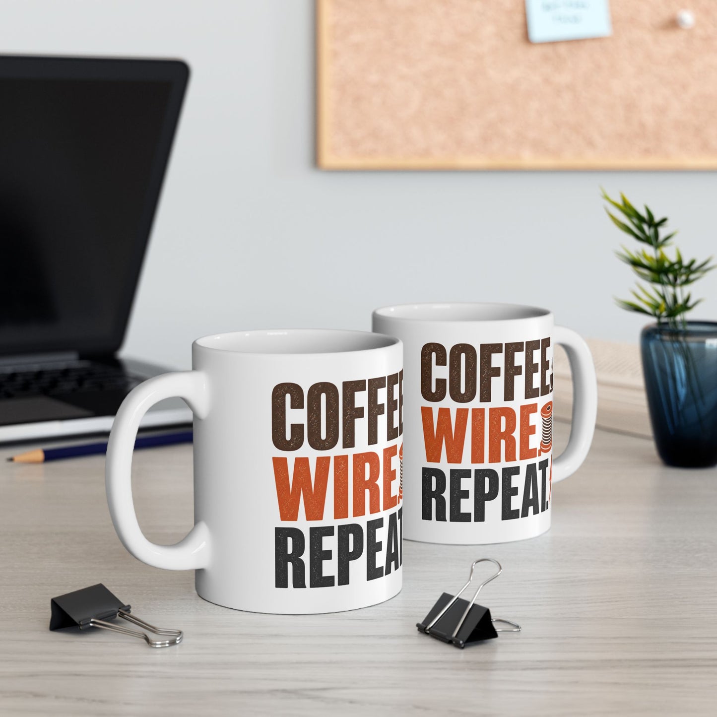 Coffee Wire Repair Mug | Funny Electrician Coffee Cup