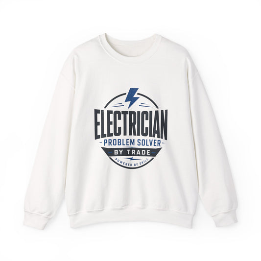 Electrician Crewneck Sweatshirt "Problem Solver by Trade" Workwear Pullover