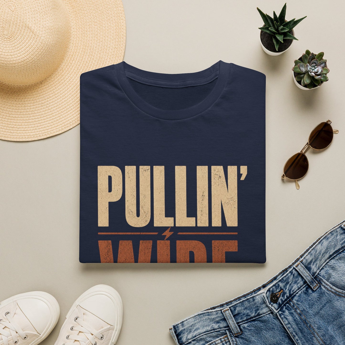 Pullin' Wire T-Shirt | Vintage Electrician Spool Tee
