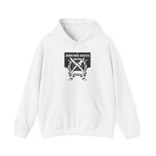 Journeyman Achieved Hoodie | Trade Worker Carpenter Badge Pullover